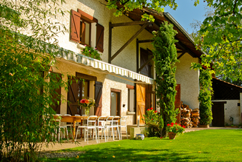 Terrasse extérieur Gite du Plantier